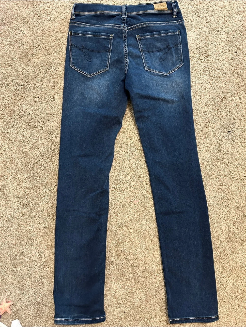 Jordache Dark Blue Skinny Stretch Jeans for Kids Size 14
